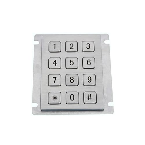 12 キー 3 × 4 マトリックス USB キオスクキーボード金属ステンレス鋼テンキーパッドアクセス制御用(USB Interface,Customize) SBNEFNUAU-21B29874