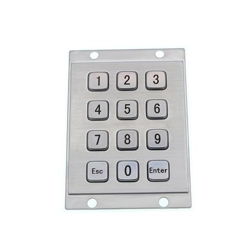 屋外スマート宅配ロッカー用12キー3x4工業用ミニステンレススチールテンキーパッド(RS232,Esc and Enter) SBNEFEFDS-D7CF9F7E