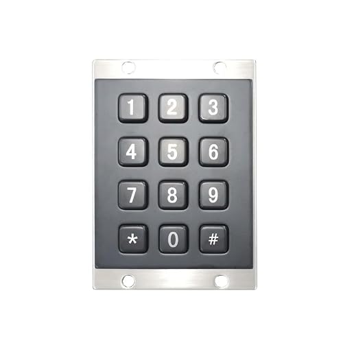 屋外スマート宅配ロッカー用12キー3x4工業用ミニステンレススチールテンキーパッド(RS232,Star and Hash BK) SBNEFEFDS-E7130790