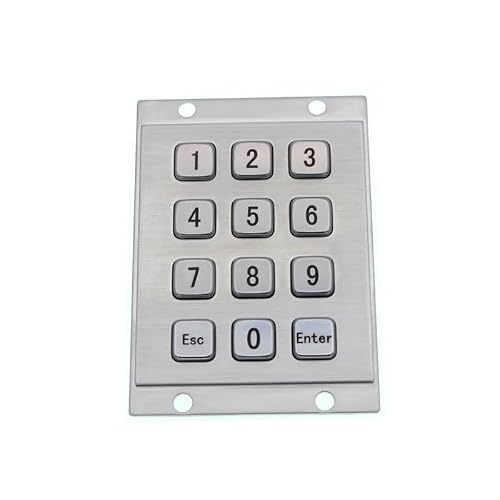 屋外スマート宅配ロッカー用12キー3x4工業用ミニステンレススチールテンキーパッド(PS2,Customize) SBNEFEFDS-2050DB28