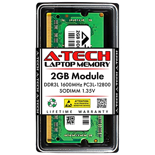 A-Tech 2GB RAM Acer Aspire XC-602用 | DDR3/DDR3L 1600MHz PC3L-12800 SODIMM 204ピン メモリアップグレード
