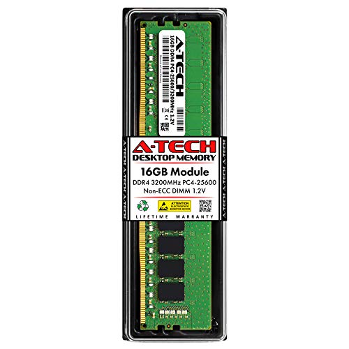 A-Tech 16GB RAM HP Pavilion TP01-3025t デスクトップ用 | DDR4 3200MHz PC4-25600 DIMM 1.2V 288ピン 非ECC UDIMM メモリアップグレード