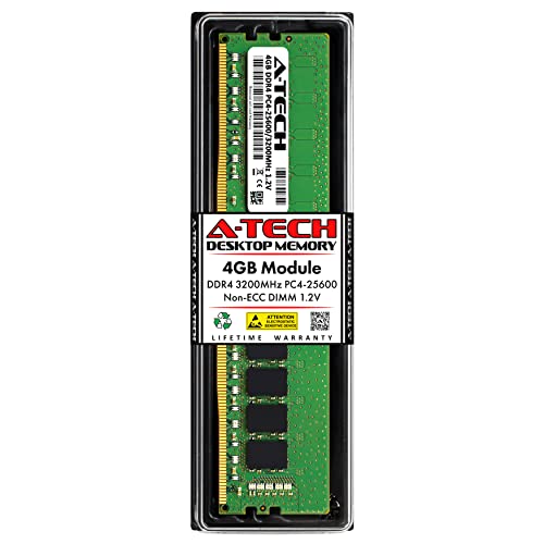 A-Tech 4GB RAM HP Pavilion TG01-2022 ゲーミングデスクトップ用 | DDR4 3200MHz PC4-25600 DIMM 1.2V 288ピン ノンECC UDIMM メモリアップグレード