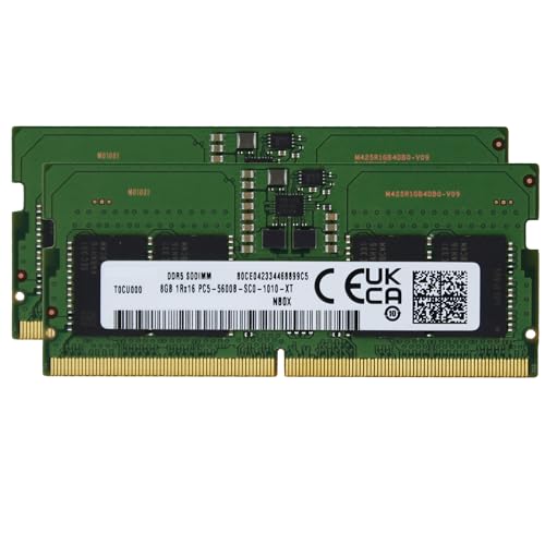 Adamanta ファクトリーオリジナル 16GB (2x8GB) MSI Stealth 16 Studio A13V, A13VE, A13VF, A13VG Gaming Laptop DDR5 5600MHz PC5-44800 SODIMM 1Rx16 CL46 262ピン ノートブック メモリ RAM アップグレード アダマンタ AM62SS11G64SA-WP