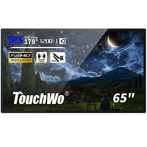 TouchWo 65インチ スマートボード インタラクティブ ホワイトボード Android タッチスクリーン ミラーリング ライブストリーミング 広告表示や教室のために (壁掛けと) HD650AA