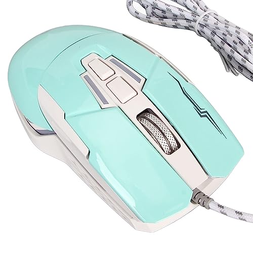 SamLng ゲーミングマウス、コンピュータマウス有線車の形状 LED ライト付き 4 調節可能な USB マウス有線 PC ラップトップ用(黒)