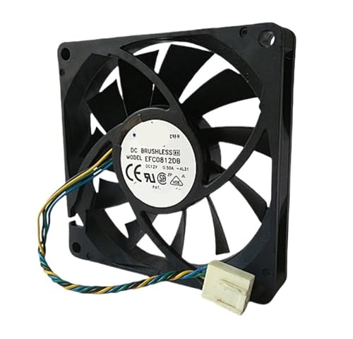 HGFDSCXB 8 センチメートル 80 ミリメートル 8015 8*8*1.5 センチメートル 80*80*15 ミリメートル 12V 0.5A 4 線式ファン EFC0812DB 冷却ファン(5pcs-EFC0812DB)