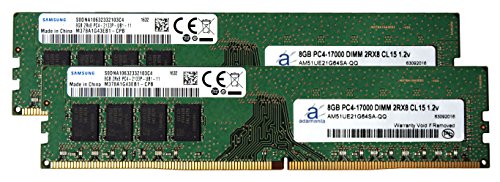 Adamanta Samsung Original 16 GB ( 2 x 8gb )メモリアップグレードfor MSI h110i Pro AC ddr4 2133 pc4 – 17000 DIMM 2rx8 cl15 1.2 V Dram Adamanta AM51UE21G64OG-QQ