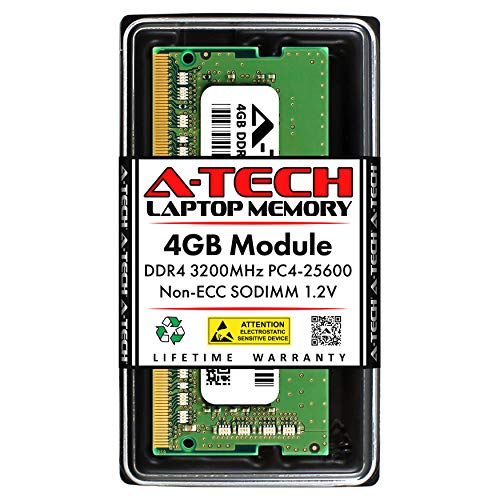 A-Tech (エーテック) 4GB RAM MSI Modern 14 B11M B11ML B11MO B11MOL/B11MOU B11MU/B11S/B11SB/B11SB/B11SBU ノートパソコン用 | DDR4 3200MHz PC4-25600 SODIMM 1.2V 260ピン 非ECCSO-。 DIMMメモリのアップグレード。