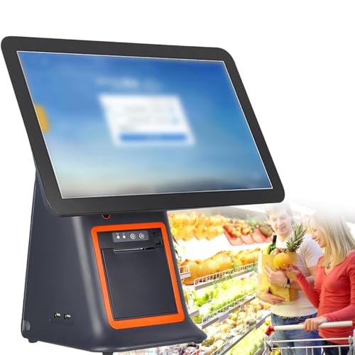 ANXYYDS タッチスクリーン式レジモニター、小規模ビジネス向けレジ、15.6インチタッチスクリーン、オールインワンレジ、小売・レストラン向け角度調整可能 B j790-827943-A