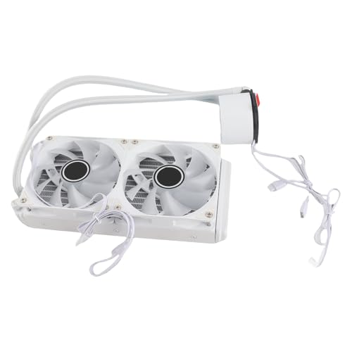 ochun 240mm 液体CPUクーラー ARGB PWMファン搭載 デュアルファン高性能冷却 AM5 AM4 LGA1700 1200 115X 2066対応 (白) ocp0jh3dzt17-12