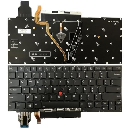 QIZHOASWT 米国バージョンのバックライト ノートパソコン キーボード (タッチパッド ボタン付き) ラップトップ交換部品 EDA005145901B