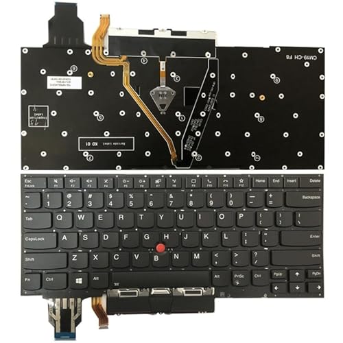 QIZHOASWT 米国バージョンのバックライト ノートパソコン キーボード (タッチパッド ボタン付き) ラップトップ交換部品 EDA005145902A