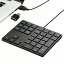 Levieny テンキー 有線【有線 USB+Type-C 両対応】34 キー 薄型 ショートカットキー付き 片手操作 外付け数字キーボードWindows/Mac/iPad/iPhone/ノート PC 対応 経理・事務・在宅ワーク・会計作業向け…