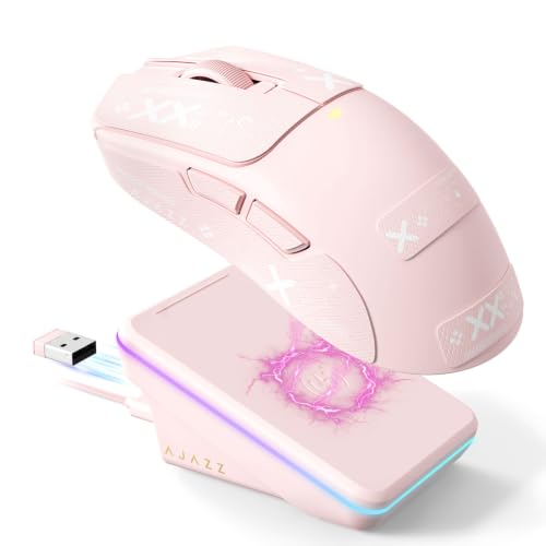 A.JAZZ AJ200NLAIMC ゲーミングマウス AIスマートシステム搭載 3モード接続 PAW3311 24000DPI 67g ブラック
