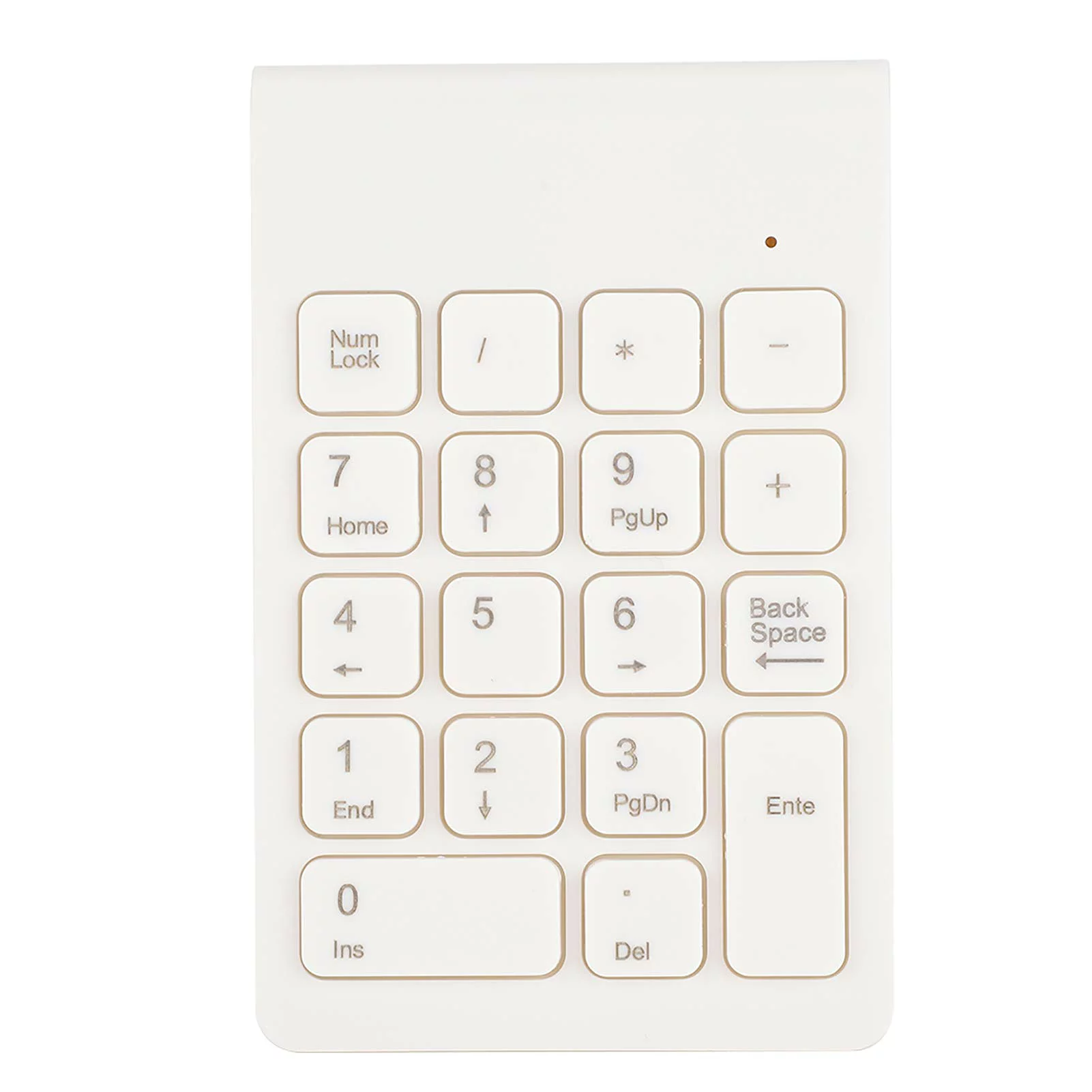 2.4Gワイヤレステンキー 人間工学に基づいた軽量コンピュータアクセサリ プラグアンドプレイ 高速信号伝送 ホワイト 2.4Gワイヤレステンキー 人間工学に基づいた コンピュータアクセサリ プラグアンドプレイ 高速信号伝送 ホワイト