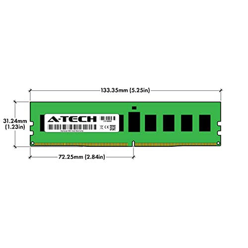 A-Tech 64GB キット (8x8GB) RAM QNAP ES1686dc NAS用 | DDR4 2133MHz PC4-17000 ECC RDIMM 1Rx4 1.2V 288ピン ECC レジスタード DIMM メモリ アップグレード