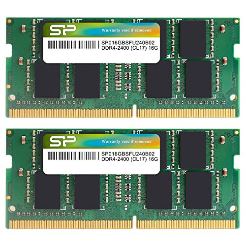 SP Silicon Power シリコンパワー ノートPC用 メモリ DDR4 2400 PC4-19200 16GB x 2枚 (32GB) 260Pin 1.2V CL17 Mac 対応 SP032GBSFU240B22