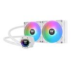 Thermaltake TH280 V2 ARGB 同期/AlO 液体クーラー/ファン 140mm x 2/PWM 500~1800 RPM/ミラーウォーターブロック/MB ARGB 同期制御/ホワイト CL-W377-PL14SW-A