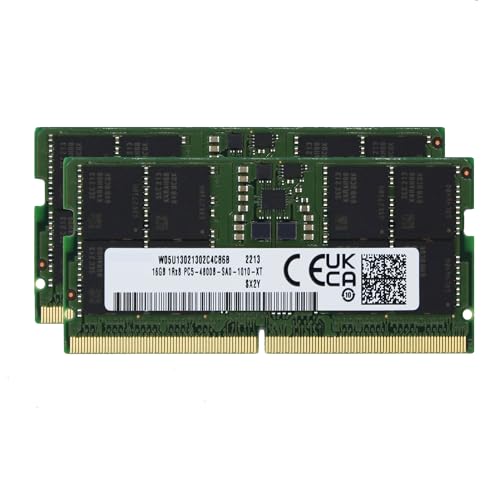 Adamanta ファクトリーオリジナル 32GB (2x16GB) Dell XPS 9520 DDR5 4800MHz PC5-38400 SODIMM 1Rx8 CL40 1.1v 262ピン ノートパソコン メモリモジュール アップグレード RAM Adamanta AM62SE12G64SA-VP