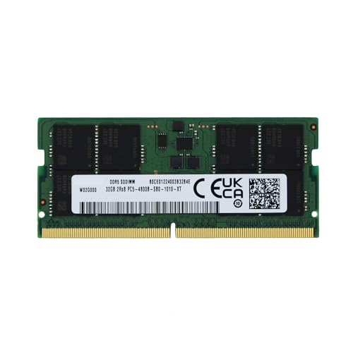 Adamanta ファクトリーオリジナル 32GB (1x32GB) HP Omen 17-ck1001TX 対応 DDR5 4800MHz (PC5-38400) SODIMM 2Rx8 CL40 1.1v 262ピン ノートパソコンメモリモジュールアップグレードRAM Adamanta AM62SE24G64SA-VP