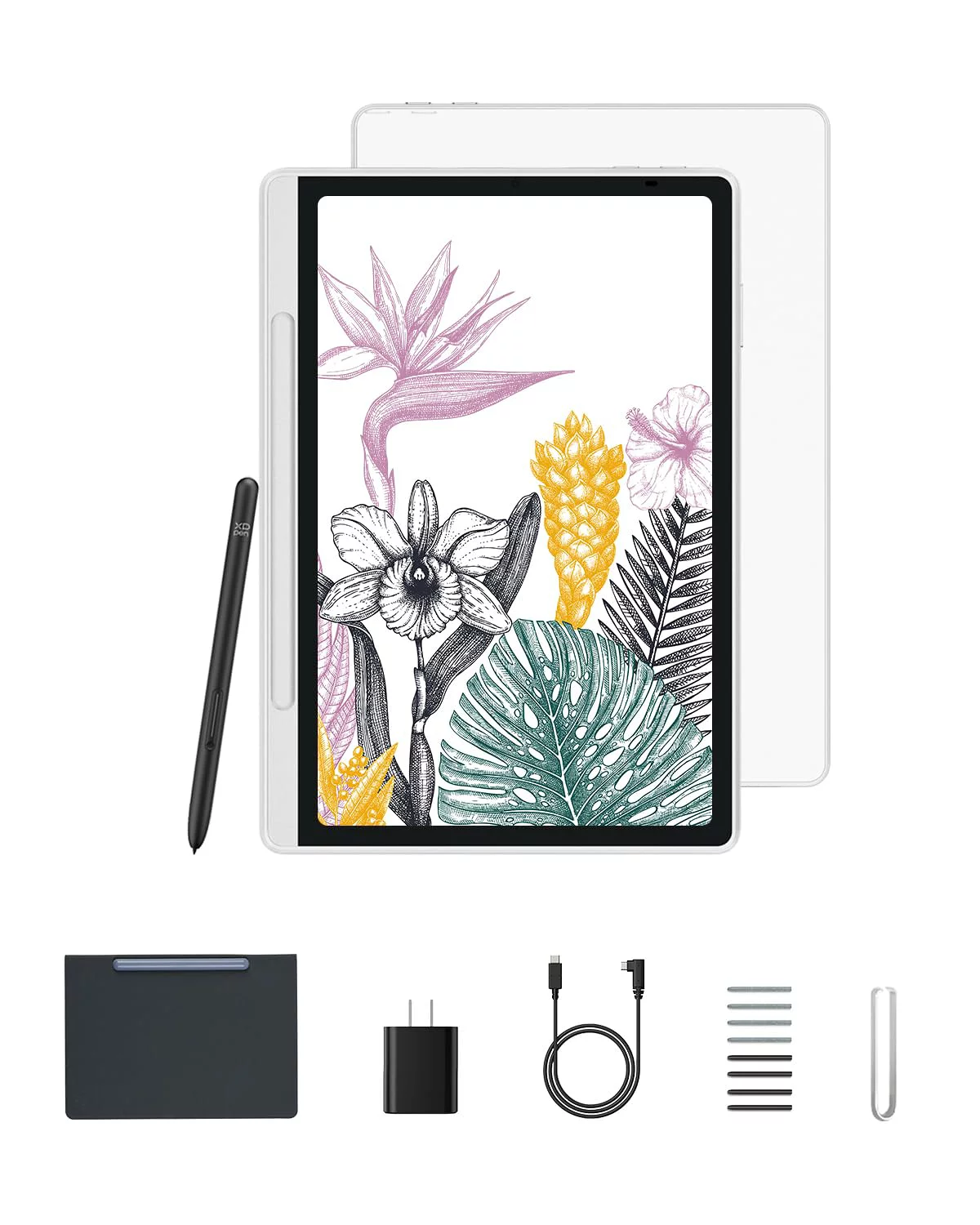 11インチ タブレット カラーノートパッド スケッチ イラスト メモ対応 充電不要 ペン 16384筆圧感知 傾き検知 90Hzリフレッシュレート 紙のような書き心地 アンチグレア画面 Android 14搭載