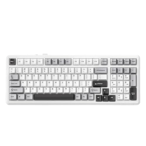 DHycsWEJt F99 メカニカルキーボード 5.0/2.4 グラムワイヤレス/有線ガスケットマウントゲーミングキーボード 99 キーカスタマイズ可能なキーボードと互換性(Night Country) DHycsWEJt123