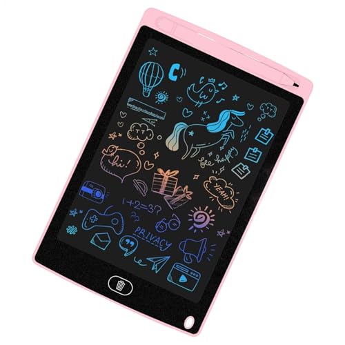 Huvqianu 再利用可能なLCD描画タブレット、子供用LCD描画パッド、電子ライティングパッド、アーティスト用LCD描画タブレット、子供用LCDアートタブレット、デジタルスケッチパッド、子供用LCD描画ボード QOJ6CMPE15IQ2OCH6LIK