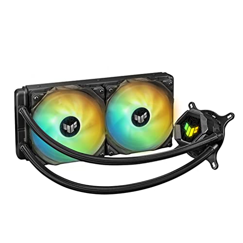 ASUS ROG Strix LC II 280 ARGB オールインワン液体CPUクーラー、AuraSync、Intel LGA 1150/1151/1155/1156/1200/2066、AMD AM4/TR4サポート、ROG 120mm アドレス指定可能なRGBラジエーターファン3個。 90RC00C1-M0UAY0