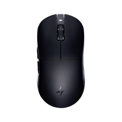 ATK 【国内正規品】ATK ワイヤレス ゲーミングマウス A9 Air+ PAW3955 Master センサー 50,000 DPI 軽量 47g 300時間連続使用可能 最新ナノコーティング採用 5個プログラムボタン Windows Mac 対応 ブラック Dragonfly A9