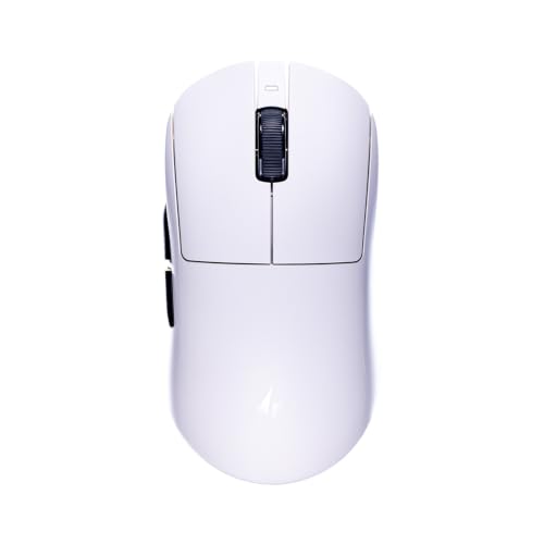ATK 【国内正規品】ATK ワイヤレス ゲーミングマウス A9 Air+ PAW3955 Master センサー 50,000 DPI 軽量 47g 300時間連続使用可能 最新ナノコーティング採用 5個プログラムボタン Windows Mac 対応 ホワイト Dragonfly A9