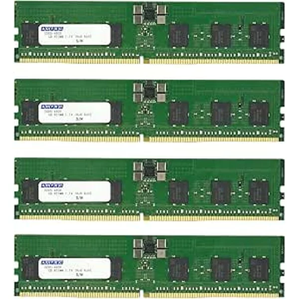 ADTEC DDR5-4800 RDIMM 80bit 32GB(2Rx8)×4枚組 ADS4800D-R32GDBT4 ECC Registered PC5-38400 増設メモリ サーバ用 ワークステーション用 6年保証 アドテック【納期要確認・キャンセル不可・北海道沖縄離島配送不可】 -お取り寄せ- 4946516101267-ds