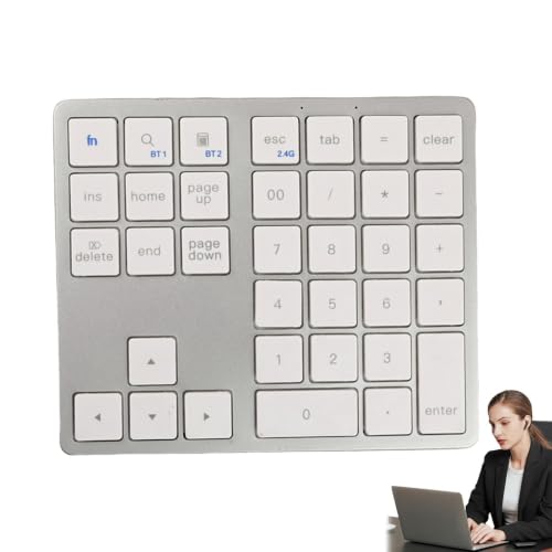 小型メカニカル キーパッド ワイヤレス、ハンドヘルド ワイヤレス キーボード ミニ 35 キー テンキーパッド 静音 XV10N68LUB1UPJ0G