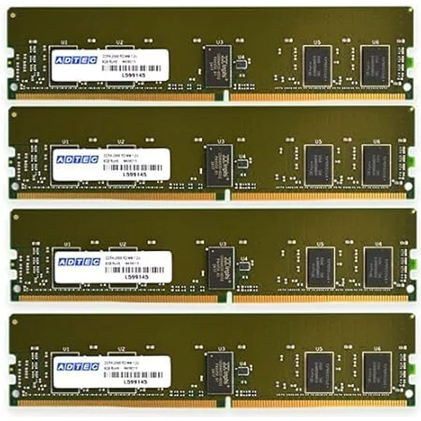 ADTEC DDR4-2933 RDIMM 32GB (2Rx4)×4枚組 ADS2933D-R32GDA4 ECC Registered 増設メモリ サーバ用 ワークステーション用 6年保証 アドテック【納期要確認・キャンセル不可・北海道沖縄離島配送不可】 -お取り寄せ- 4946516089206-ds