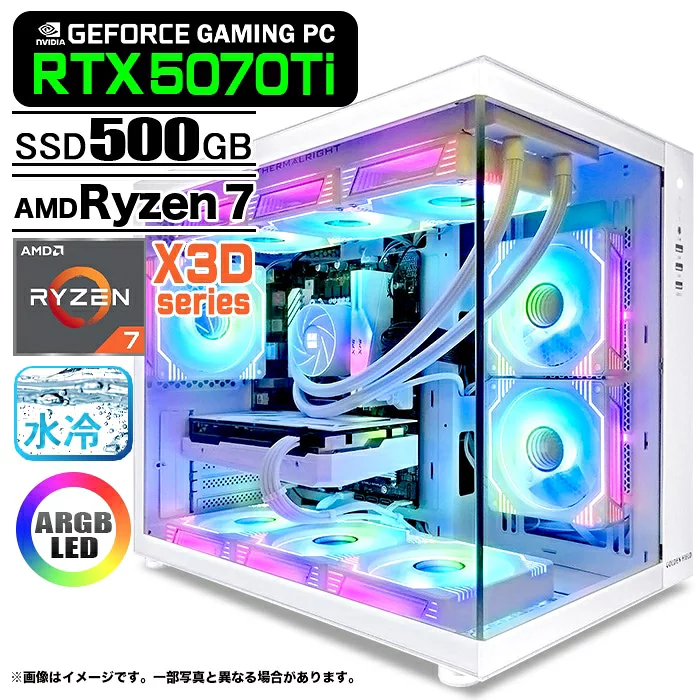 GMQ360 Ryzen 7 9800X3D 32GB RTX 5070 Ti 500GB
