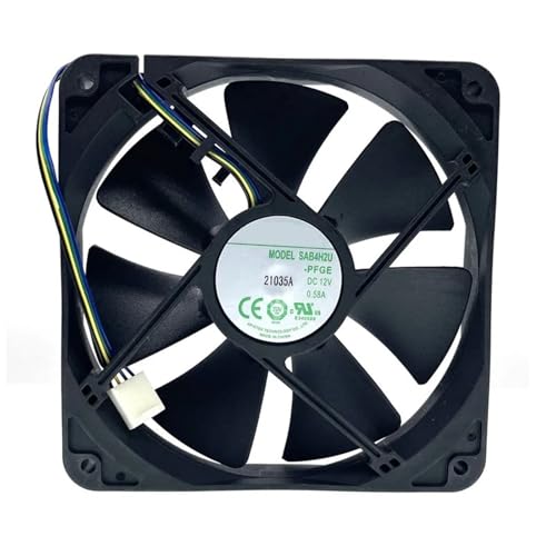 120mm 12cm PWM CPU冷却ファン、SAB4H2U -PFGE 120X120X25mm 12V 2600RPM 大型エアフローウォーターブロック水冷却ファン1個。