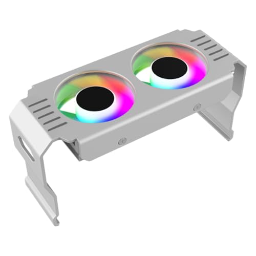 ARGB CPUクーラー | 静音 デュアル 120mm ファン ラジエーター 小型 - 調節可能 発光 小型 冷却ファン - 家庭用 コンピューター 室内 ゲームルーム 向け 熱放散冷却 WTDIJ8L4DTM7VVIDL7T