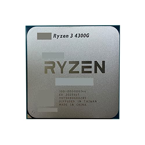 AMD R 3 4300G R3 .8GHz Empat Inti Delapan Ulir 65W プロセッサー CPU L3 = 4M 100-000000144 Soket AM4 Seperti Pro 4350G