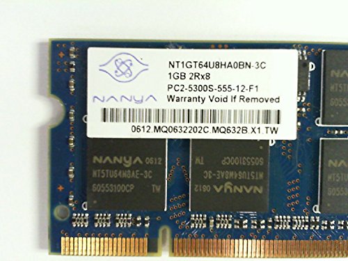 Nanya nt1gt64u8ha0bn-3 C 1 GB ddr2 pc5300 200p SODIMM