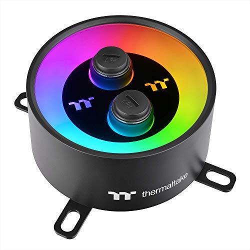 Intel Thermaltake Pacific MX1 Plus 1,680万RBGカラーソフトウェア対応 (TT RGB Plus/Alexa/Razer Chroma) AMD/Intel (LGA 1200) 内蔵温度センサー CPU ウォーターブロック CL-W299-PL00SW-A