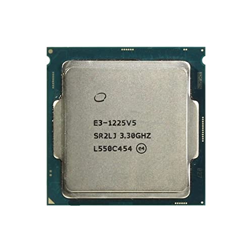 Intel E3 1225 V5 3.3gHz8MB 4芯 LGA 1151 CPUプロセッサE3-1225V5
