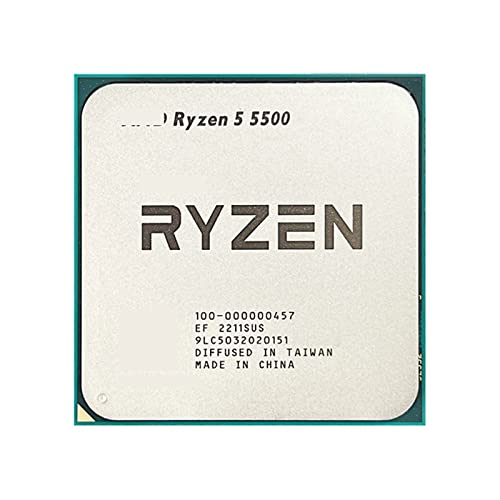 AMD R 5 5500 R5 5500 3.6 GHz 6 コア 12 スレッド CPU プロセッサ 7NM L3=16M ソケット AM4 デスクトップ用ファンなし