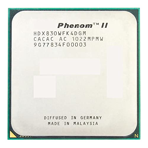 AMD ph II X4 830 Prosesor CPU クアッドコア (2.8 GHz/4 M/95 W) ソケット AM3 AM2 + 938 ピン
