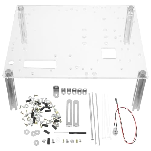 Beaupretty マザーボードスタンド オープンフレーム シャーシブラケット 透明アクリルパネル 強固な基盤設計 UATX対応 デスクトップ用ワークベンチ プロ向けコンパクト設計 1セット C30K44SZ603Z20IWP