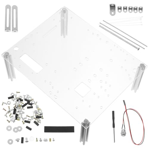 TEHAUX 透明アクリル製オープンシャーシブラケット マザーボード用 ラック DIYベアフレーム対応コンパクトPCスタンド 複数フォームフ M463F18