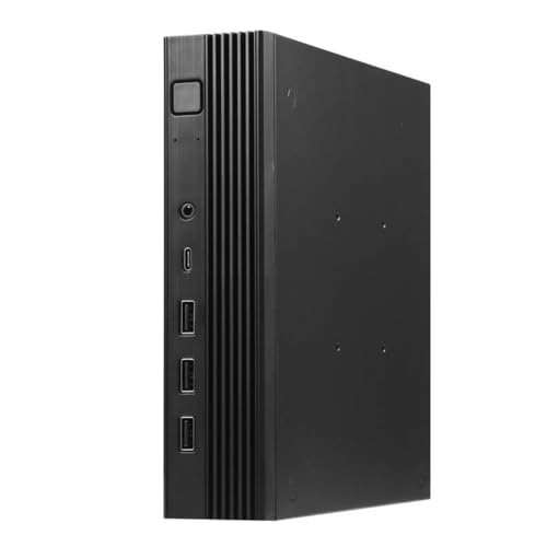 Sxrdex TX06デスクトップスモールITX 薄いdcinマザーボードスペース節約高速冷却PCシャーシ