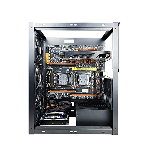 PROKTH SURD オープンシャーシ コンピュータ ATX 開放式 マザーボード ホルダー マザーボード ATX/-ATX/ITXオープンシャーシ PC フレーム シャーシ 鋼板 冷却ラック 耐久性 防錆処理 変形せず 強力な冷却システム 取り付け簡 ON8KTFL40Y8A6UXCX7QA