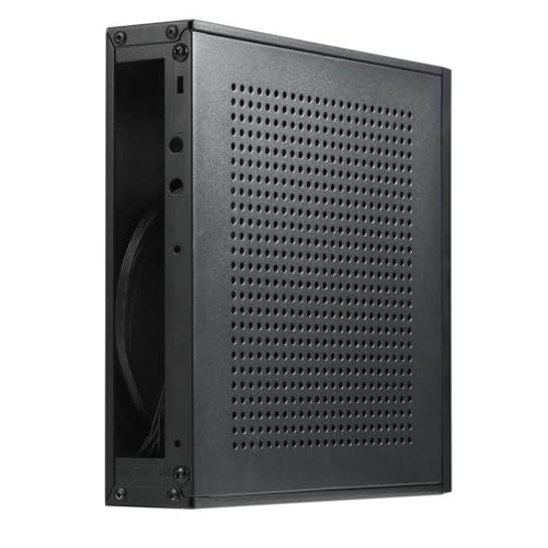 APGLSXY TX06 薄型小型 ITX シャーシ薄型小型 ITX 、合理化されたデスクトップ バック マウントおよびデスク PC ハウジング下の省スペース用