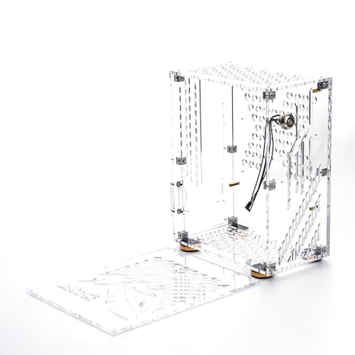 BUZHI ポータブル小型コンピュータ プレキシガラスシェル コンパクト デスクトップ Mini-ITX マザーボード FLEX 電源 C13263TYJXJP-WL