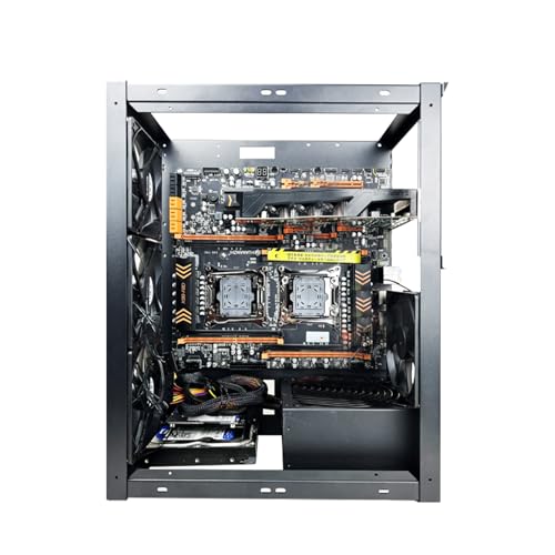 PC ビルド フレーム - 積み重ね可能なアルミニウム フレーム、オープン の交換 | ATX ATX Mini ITX、オーバークロックおよび PC 構築用のテストベンチおよび放熱用のファン スペースを備えたマザーボード ホルダー VUJZ8AF7EBOO3JXHLTI5